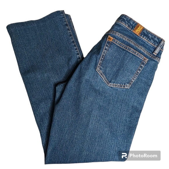 Aura Jeans By Women of Wrangler Women's Sz 10P Blue Zip Fly Short Rise Pants - Picture 3 of 16